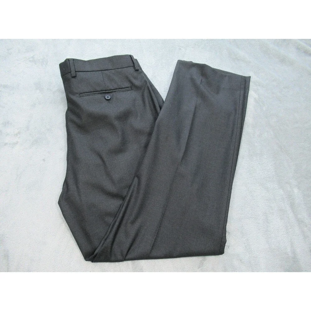 Banana Republic Dress Pants Men's 35x32 (Actual 34 x 31) Slim Fit Dark Gray